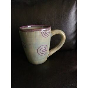 Tabletops Lifestyles Ambrosia Sage Green Mug Hand Painted&Crafted Made in China